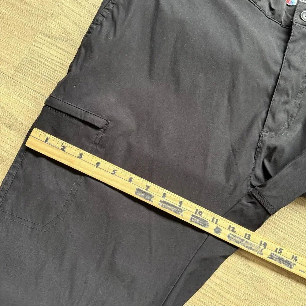 UB Tech Pants Men 40x32 Black Outdoor Hiking Quick Dry Nylon Camping Stretch